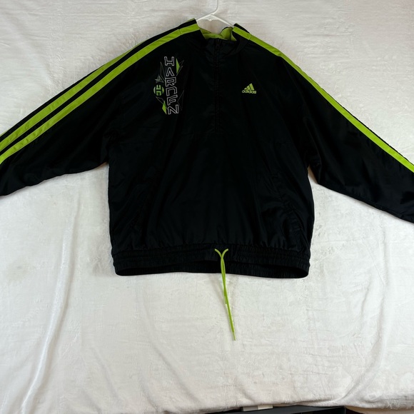 Adidas James Harden Collection Black & Bright Green windbreaker Warm Up Jacket